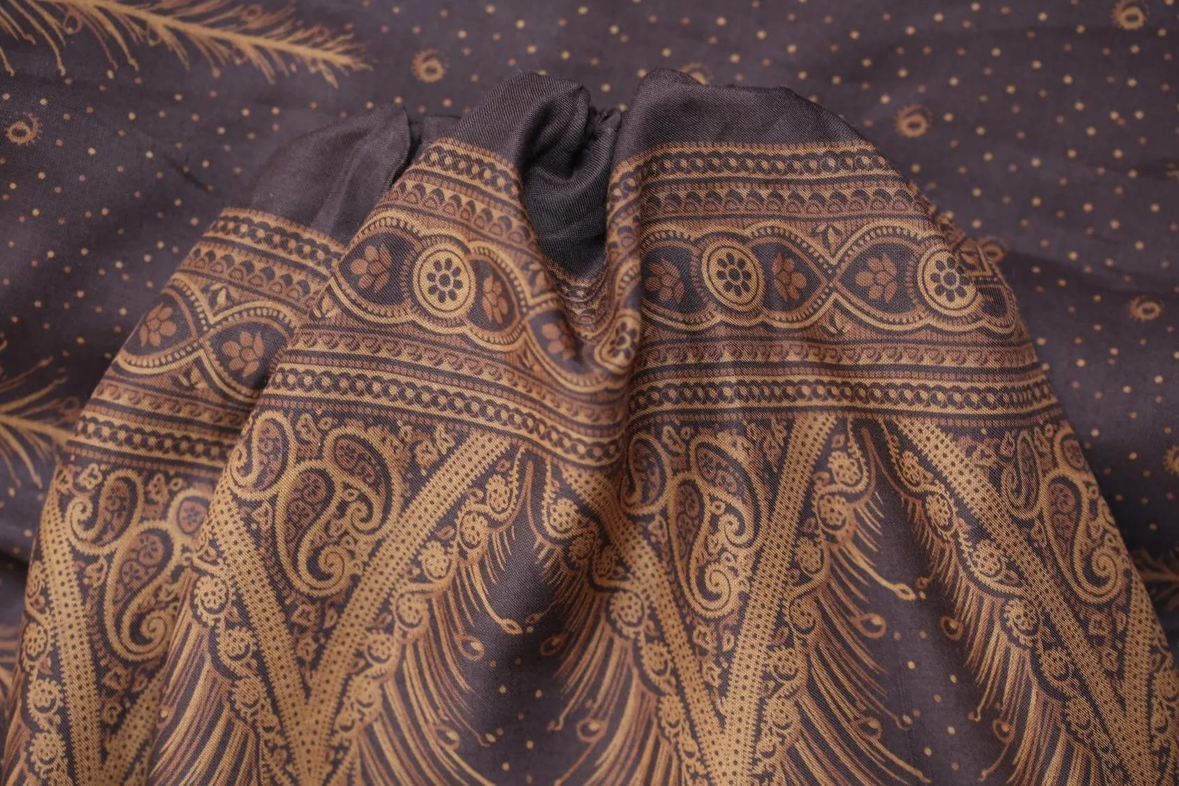 Brown Feather Pants