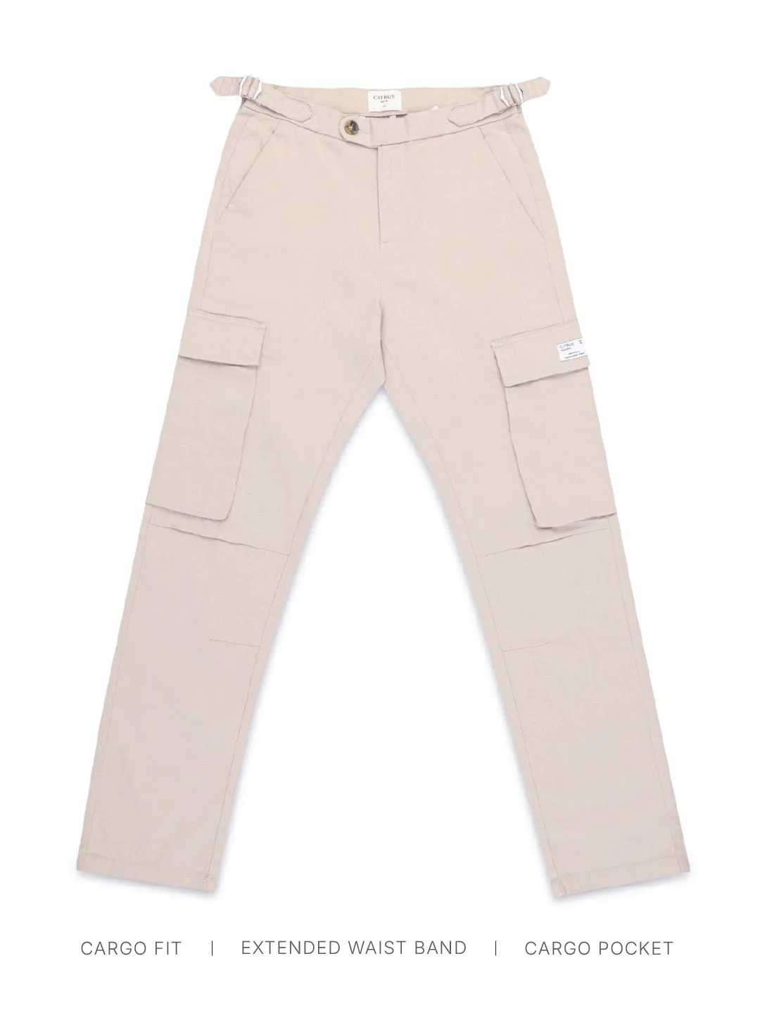 Fawn Cotton Stretch Cargo Pant