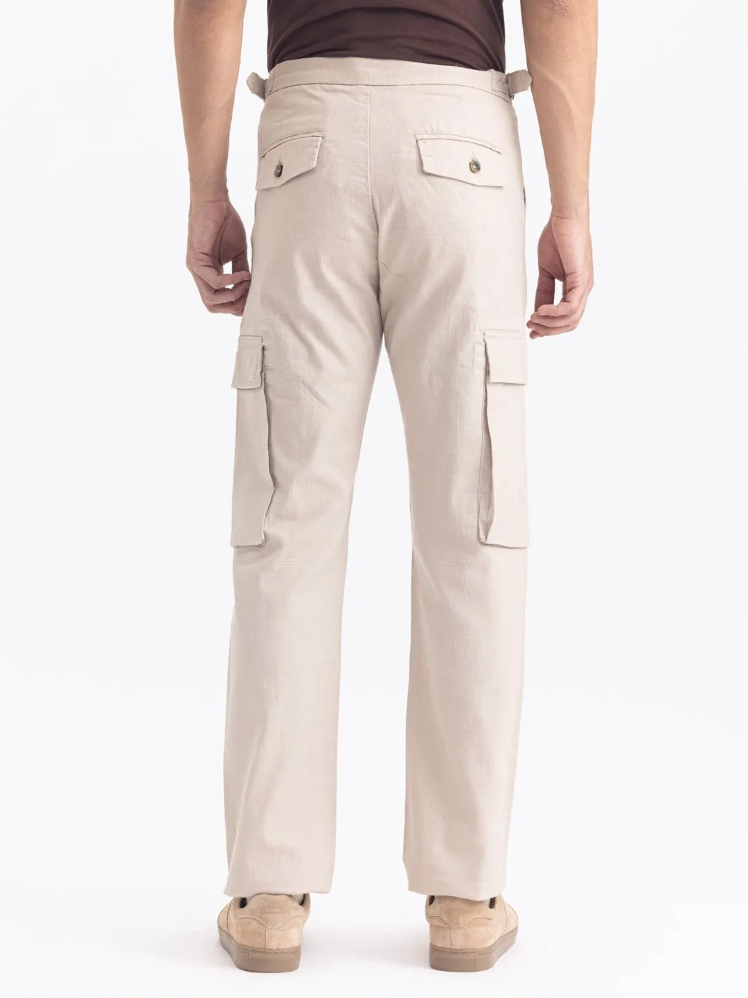 Fawn Cotton Stretch Cargo Pant