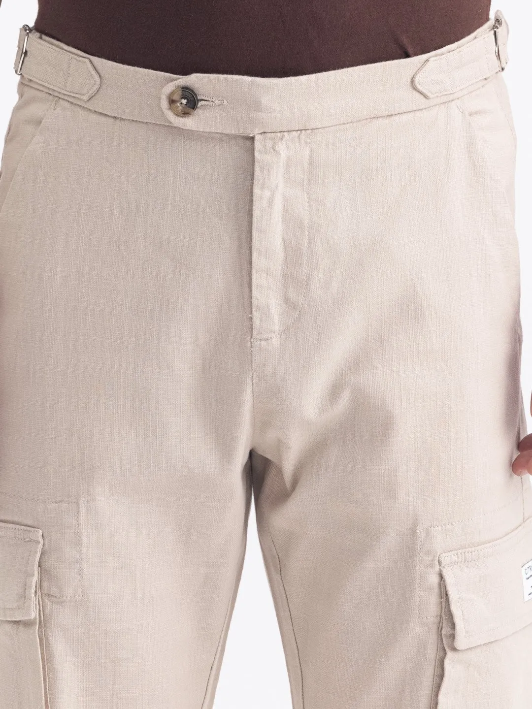 Fawn Cotton Stretch Cargo Pant