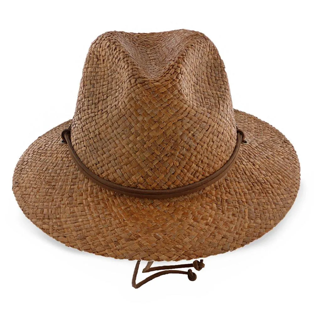 Grand Turk - Scala 100% Raffia Straw Fedora Hat