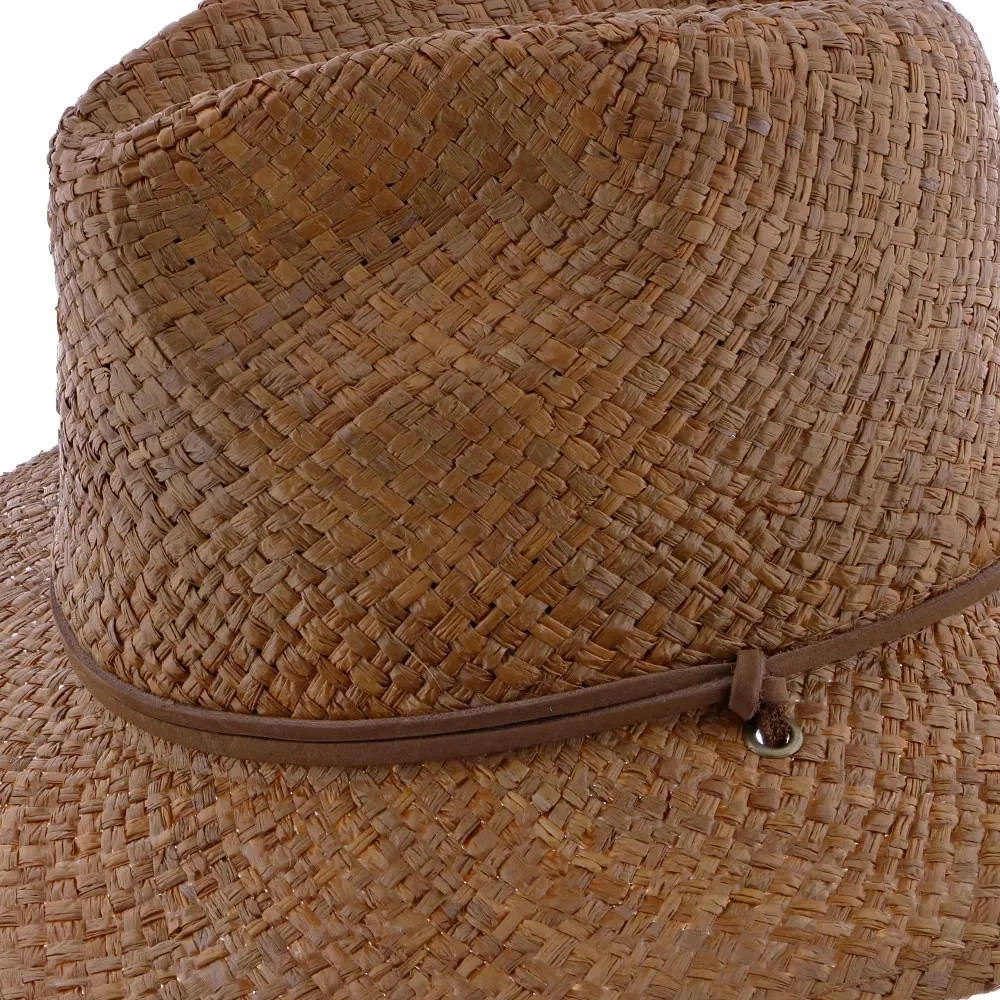Grand Turk - Scala 100% Raffia Straw Fedora Hat