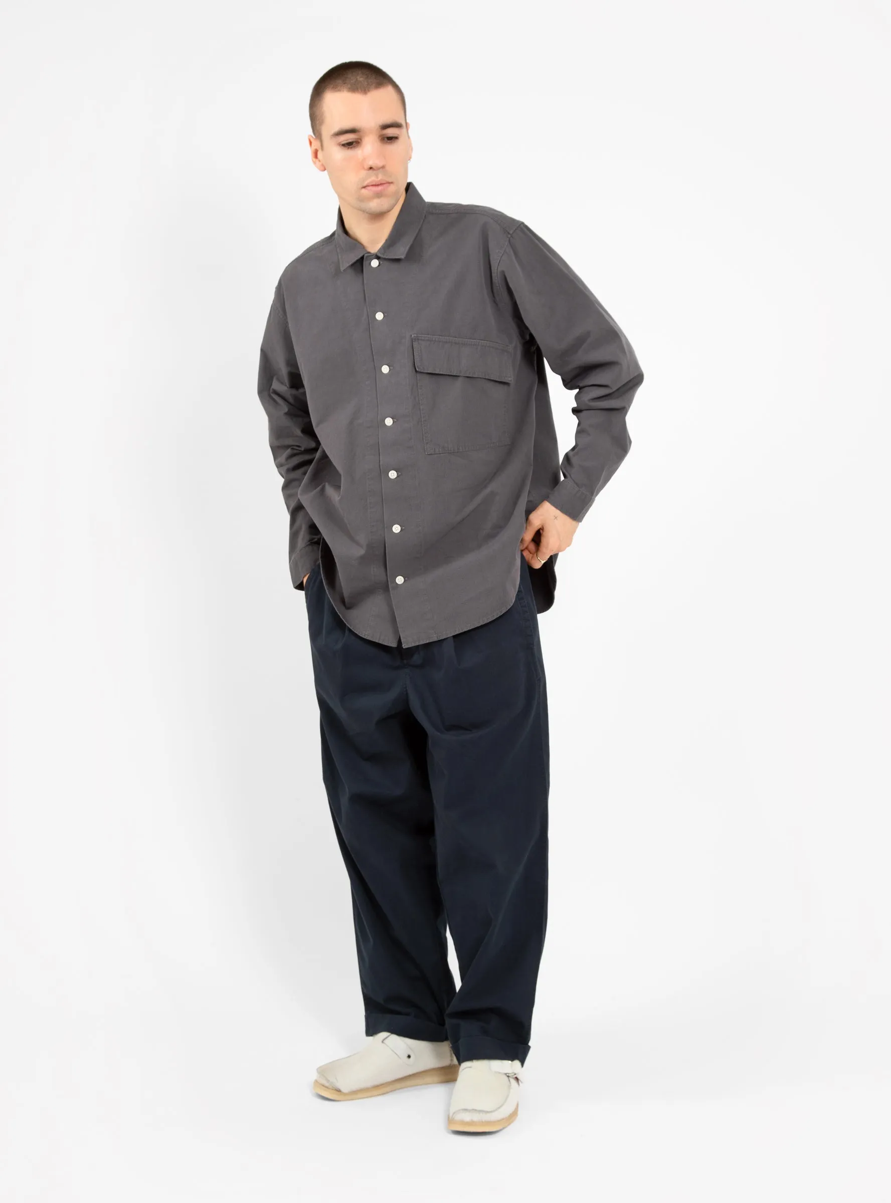 Manager Pleated Pant Navy