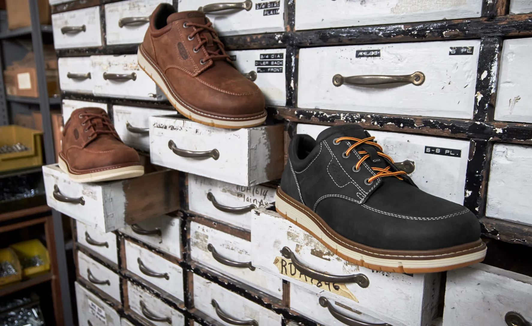 Men's San Jose Oxford (Aluminum Toe)  |  Black/Off White