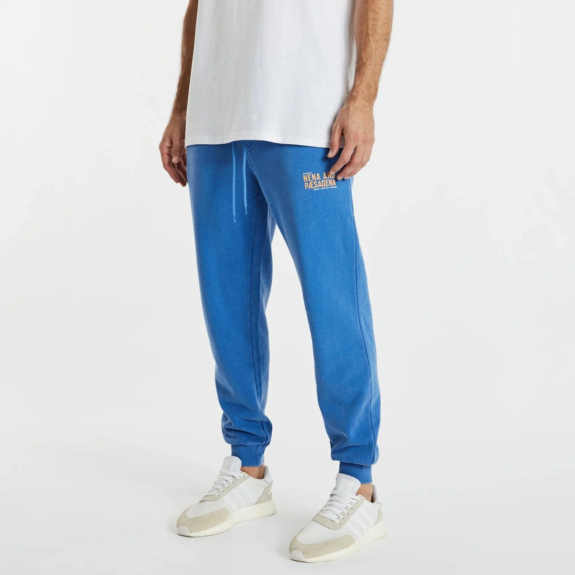 NENA & PASADENA Mens Tournament Track Pant Pigment Palace Blue