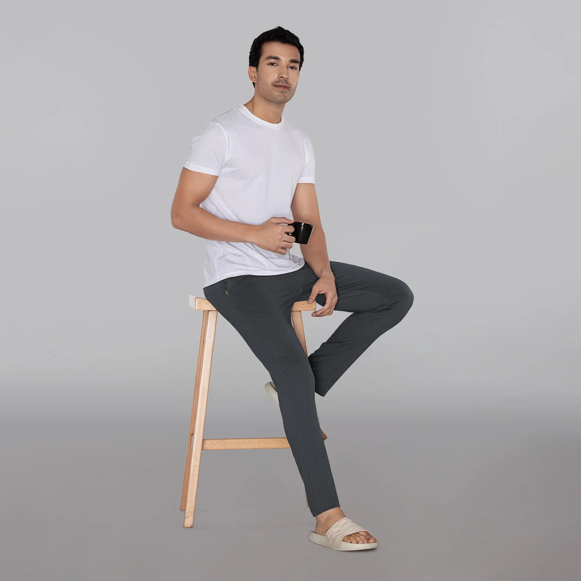 Pace Cotton Rich Track Pants Anchor Grey
