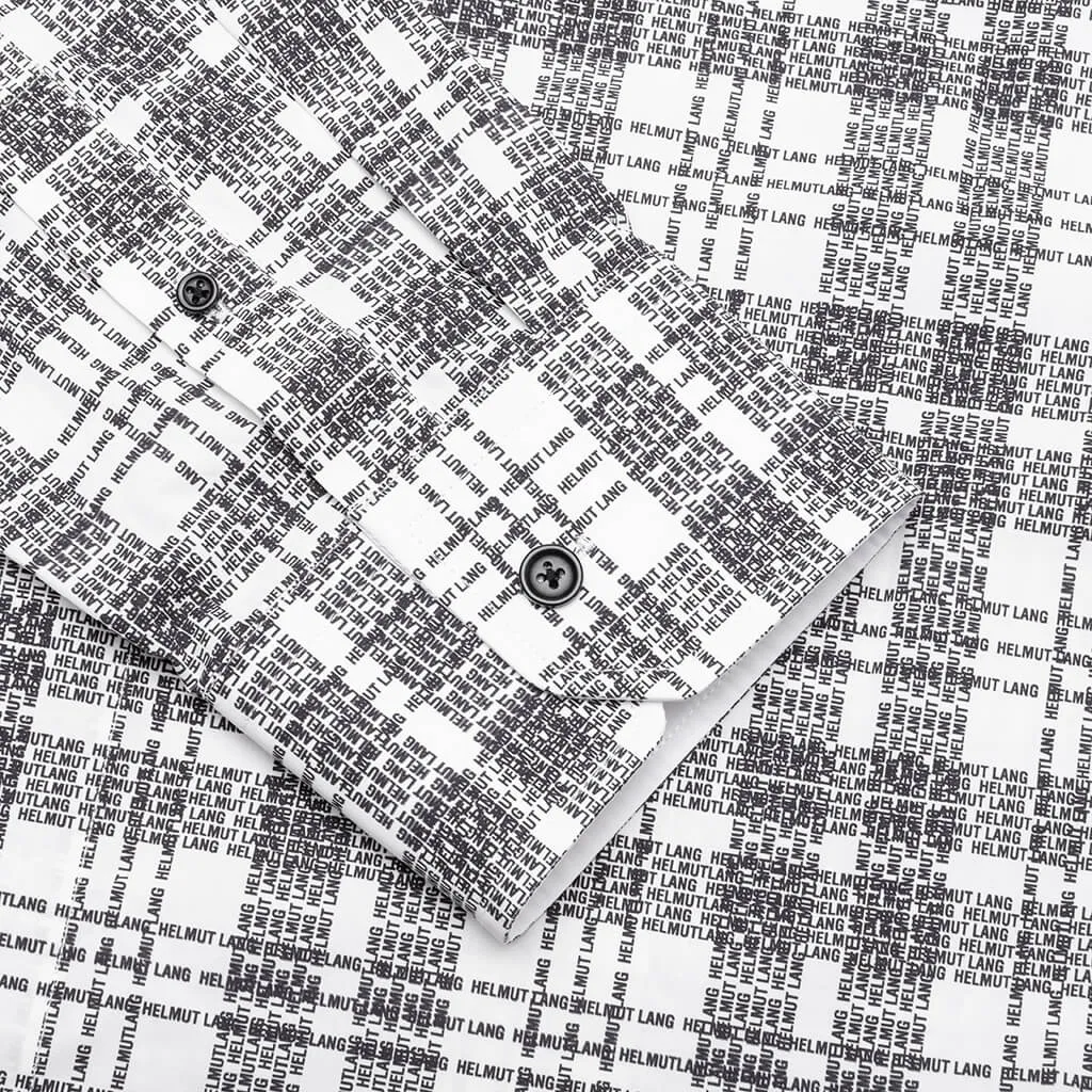 Plaid Logo Shirt - White