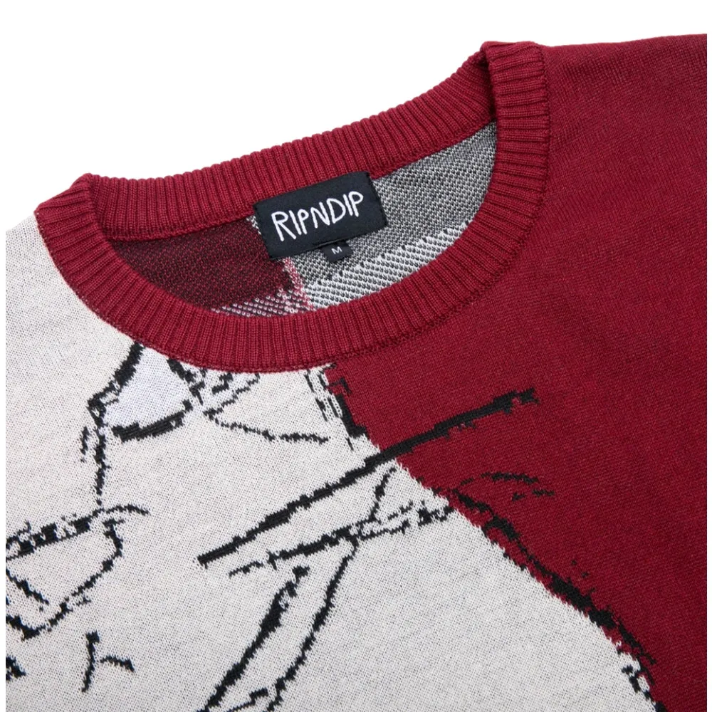 RIPNDIP NERMHOL KNIT SWEATER-MULTI