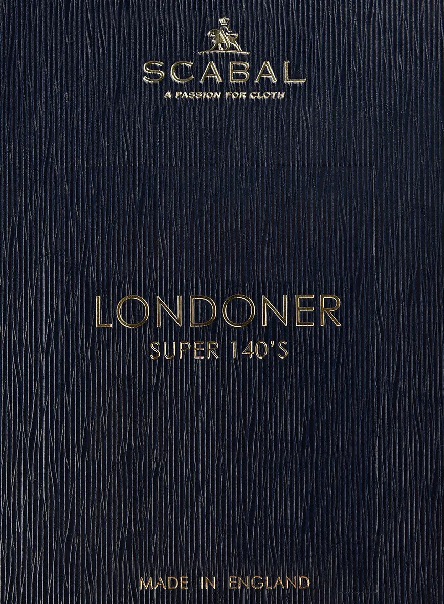 Scabal Londoner Twill Light Blue Wool Pants