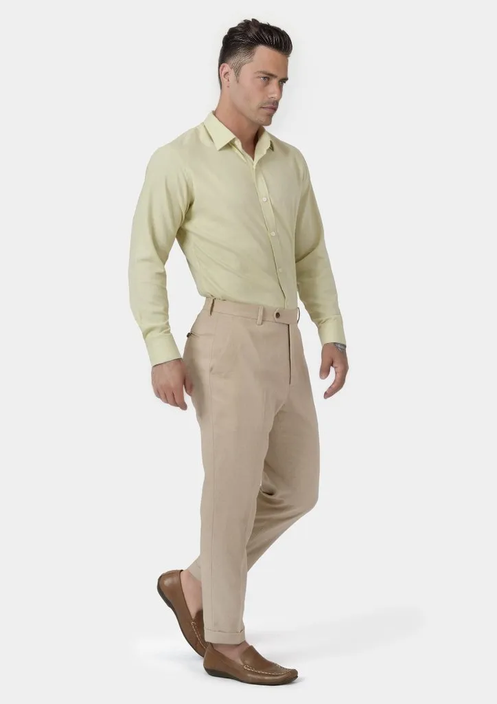 Simply Taupe Linen Blend Pants