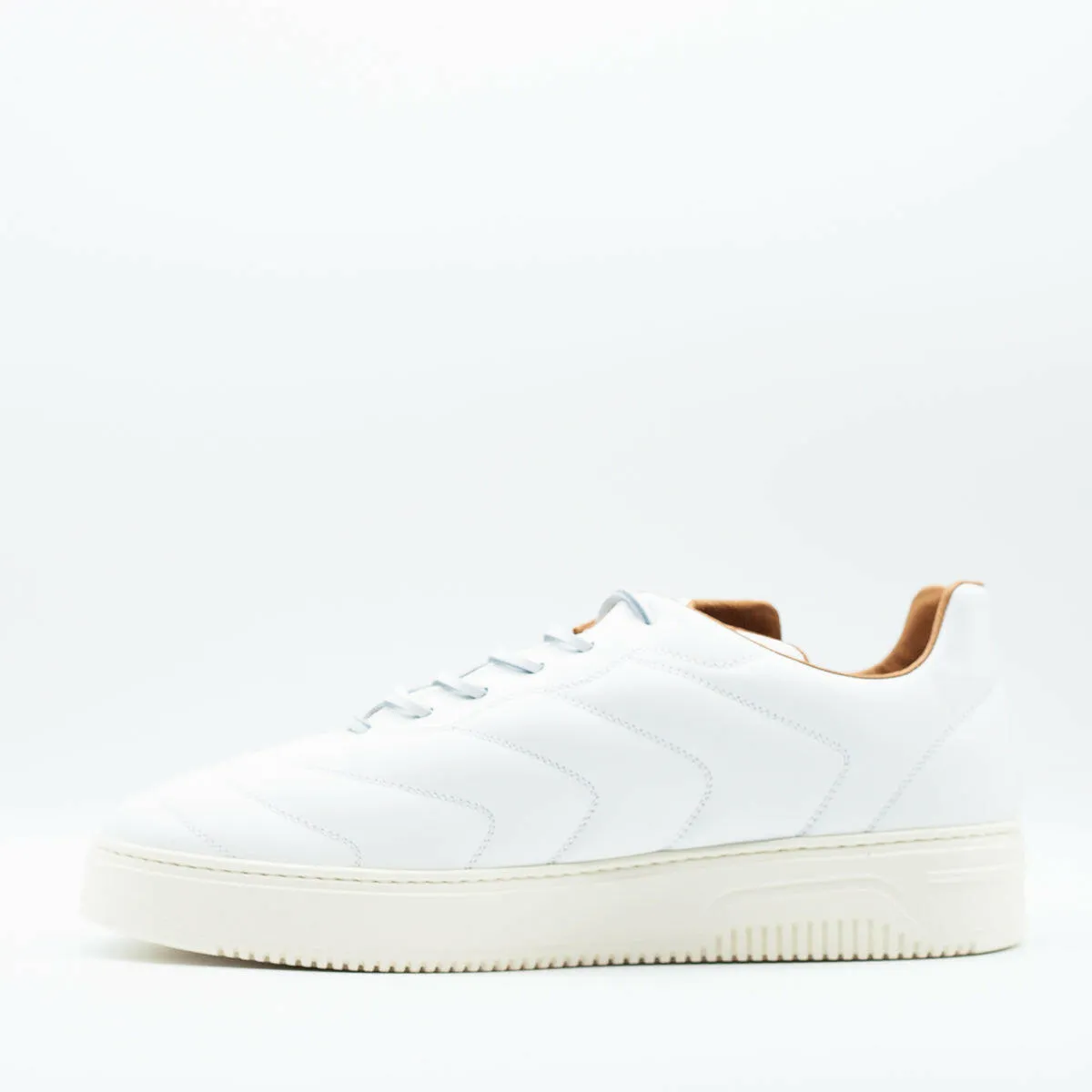 Sneakers da uomo Bomber in pelle bianca