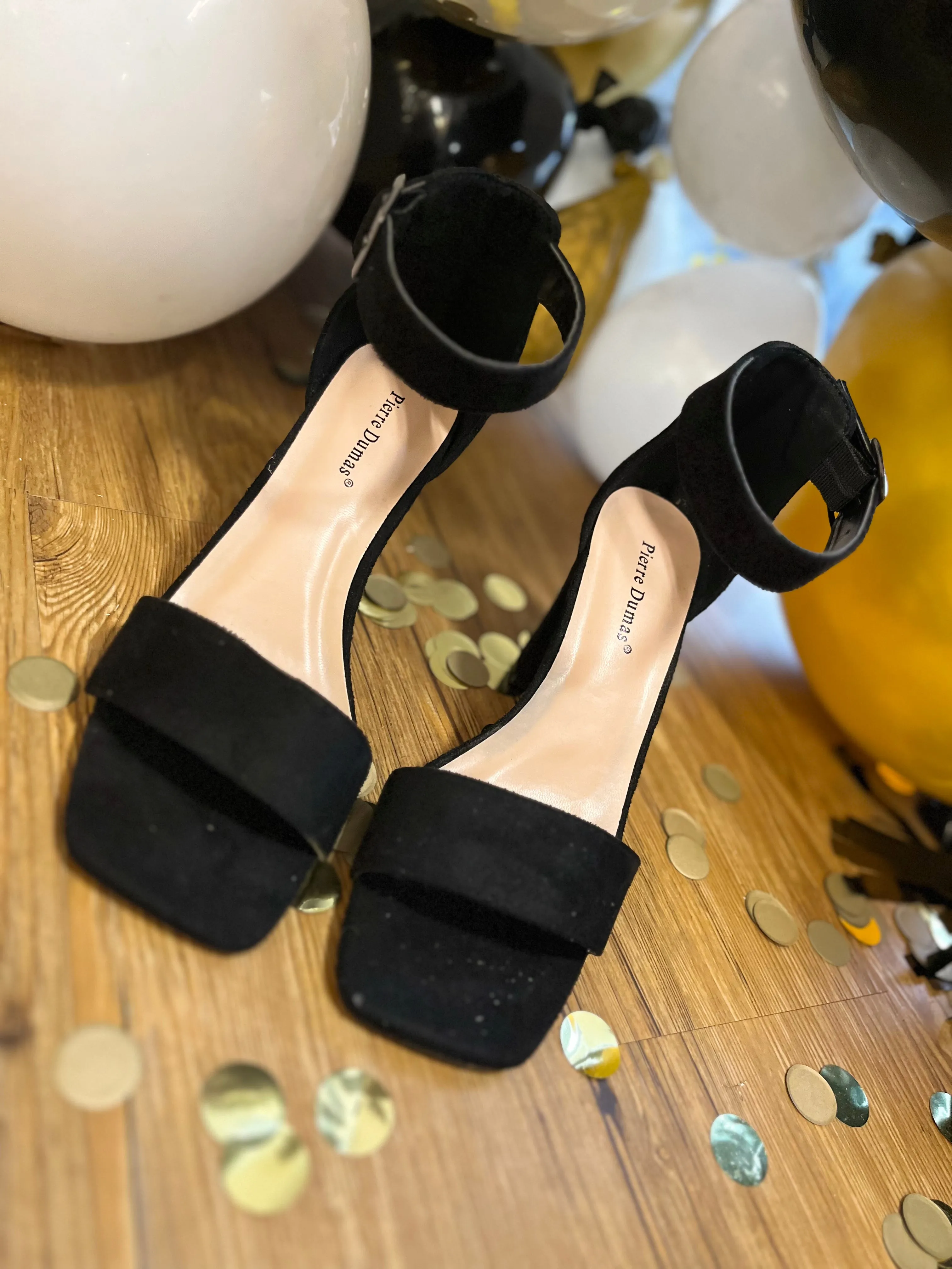 Talk Of The Town Black Heels