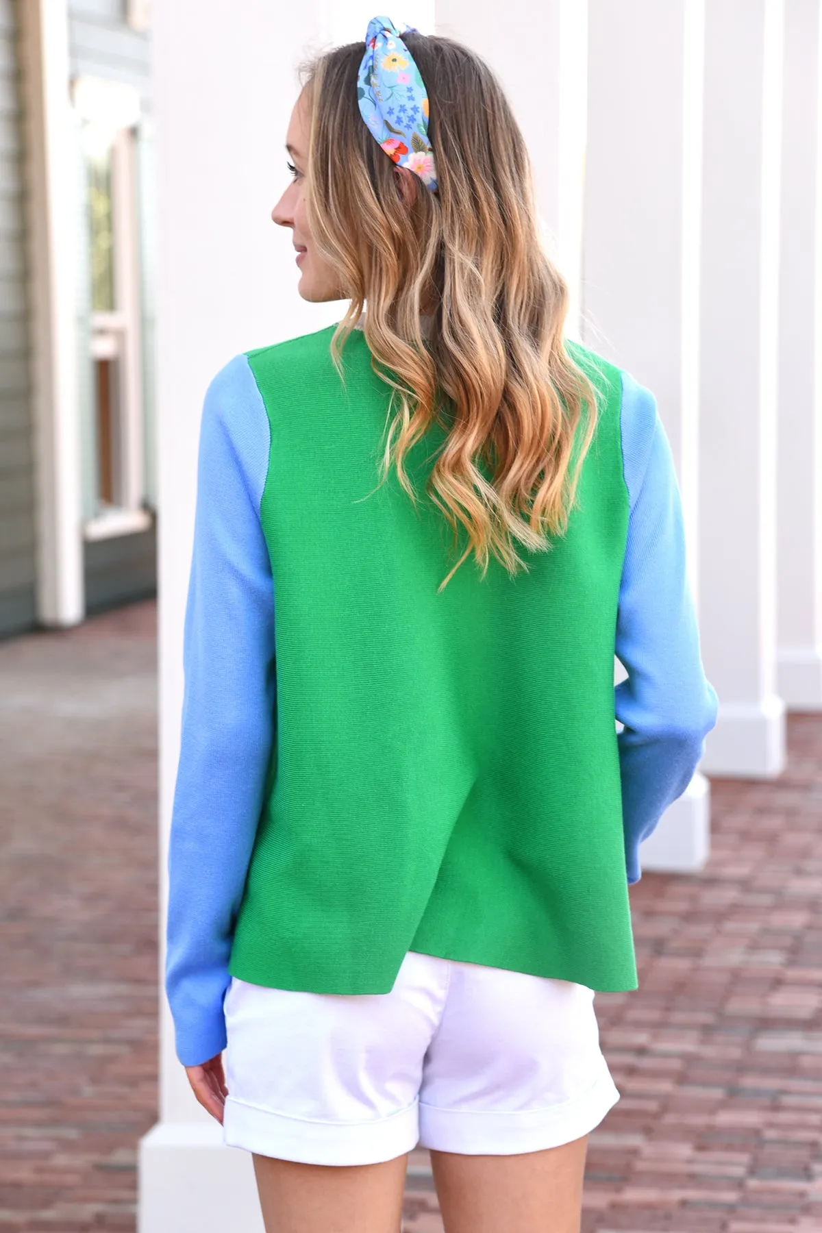 THINK ABOUT IT SWEATER -GREEN