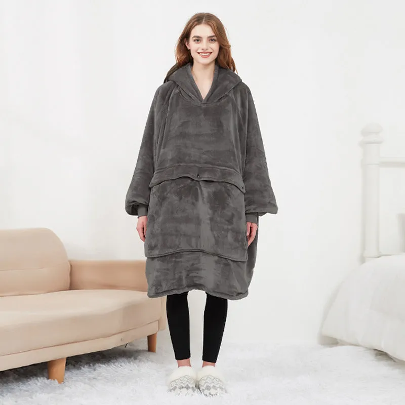 USB Heated Oversized Lazy Hoodie