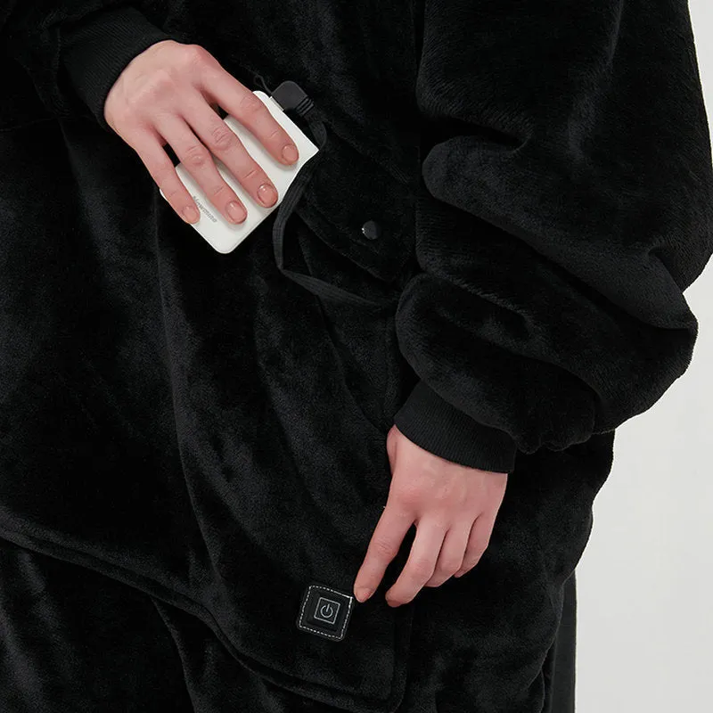 USB Heated Oversized Lazy Hoodie