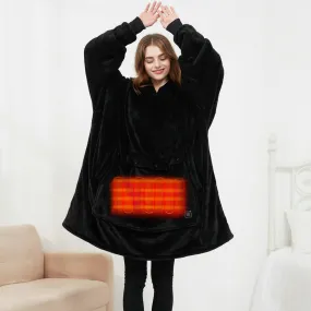 USB Heated Oversized Lazy Hoodie
