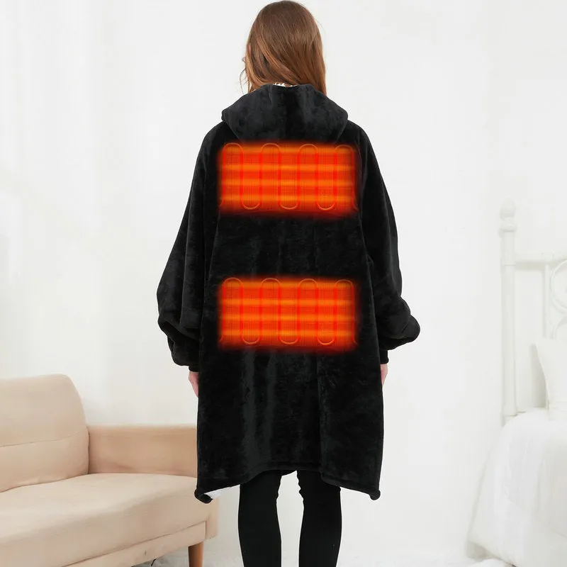 USB Heated Oversized Lazy Hoodie