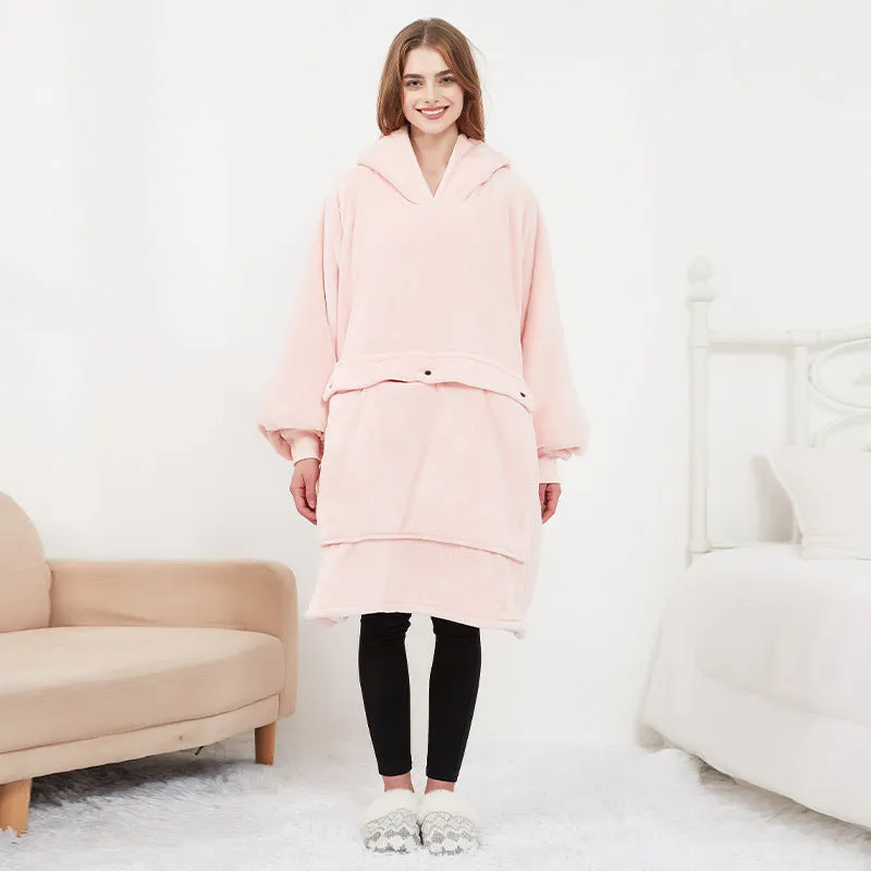 USB Heated Oversized Lazy Hoodie