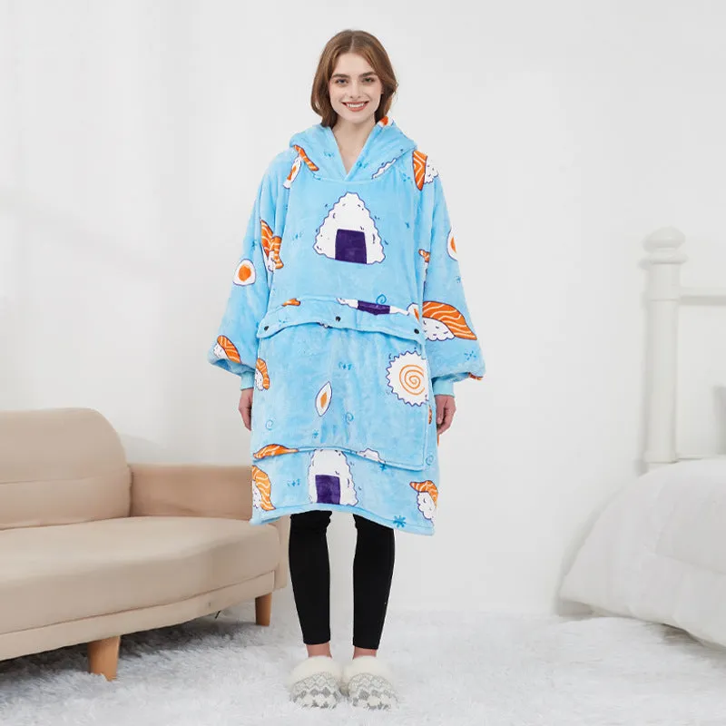 USB Heated Oversized Lazy Hoodie