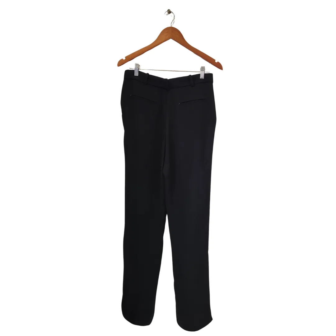 ZARA Navy with Black Side Stripe Ankle-zip Pants | Pre Loved |